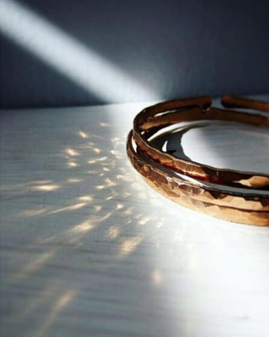 Shimmering Brass Bangles