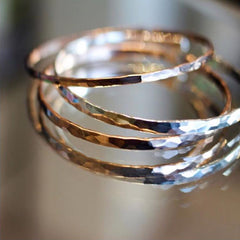Shimmering Brass Bangles